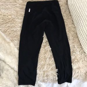 Zella High Waisted Mesh Bottom Crops